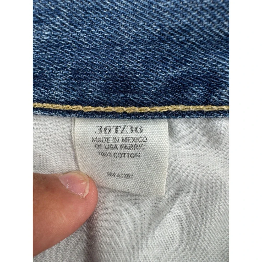 Polo Ralph Lauren Mens Classic Fit S67 Blue Denim Jeans 36x36 Tall Retro